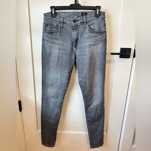 AG Adriano Goldschmeid The Farrah Skinny Jean Gray Light Size 29 R
